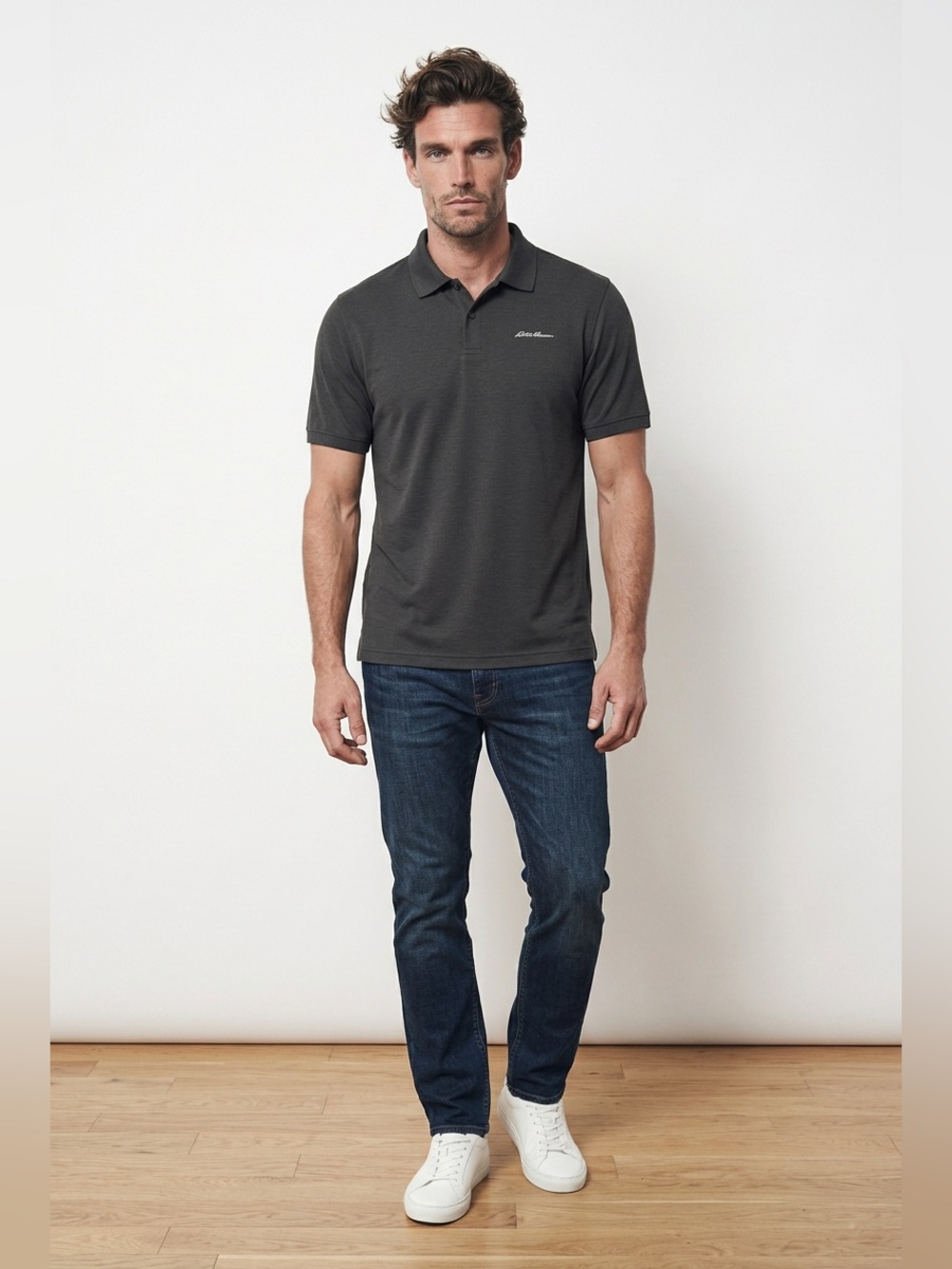 Eddie Bauer Black Polo Shirt – Size Large NWT